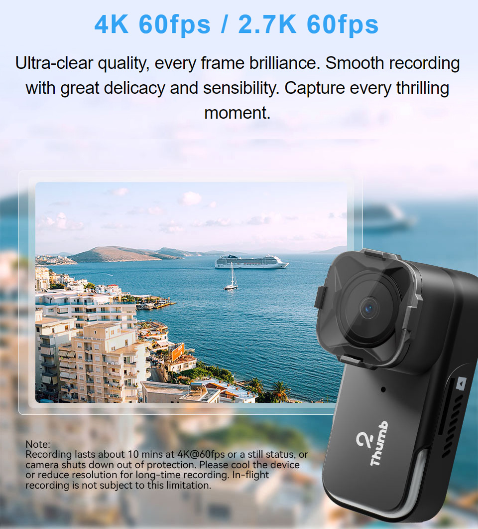 Runcam Camera - Yeni Sürüm RunCam Thumb 2 4K