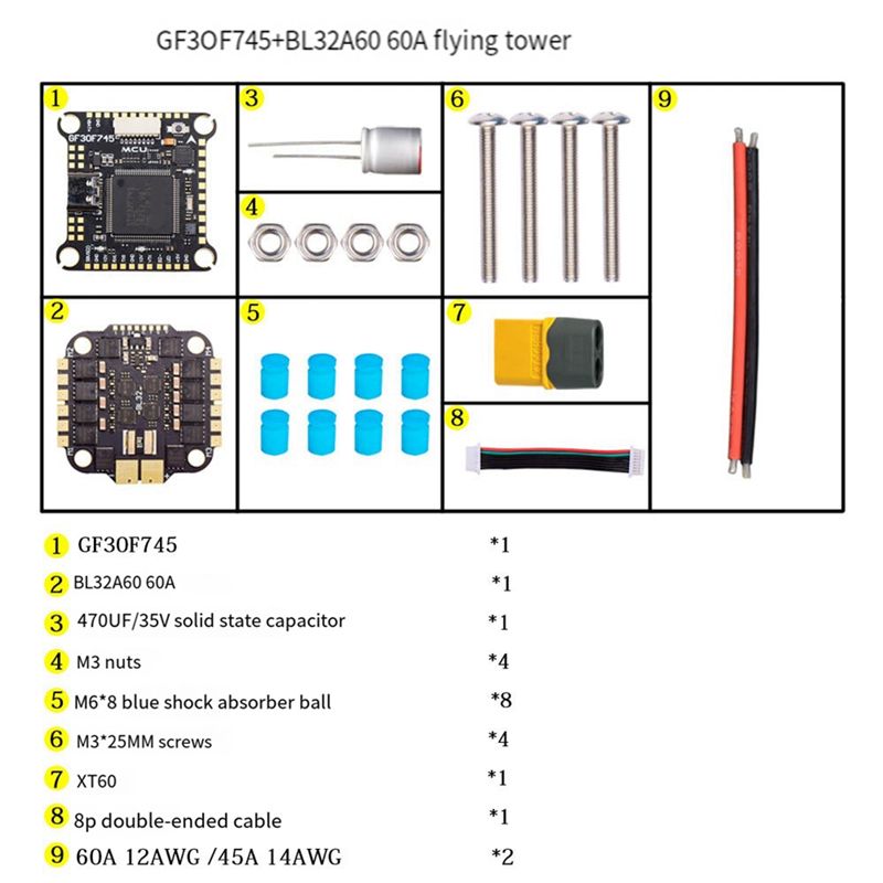 B05C-F745 FC&ESC FPV Stack GF3 - Drone Esc incelemesi ve fiyatı