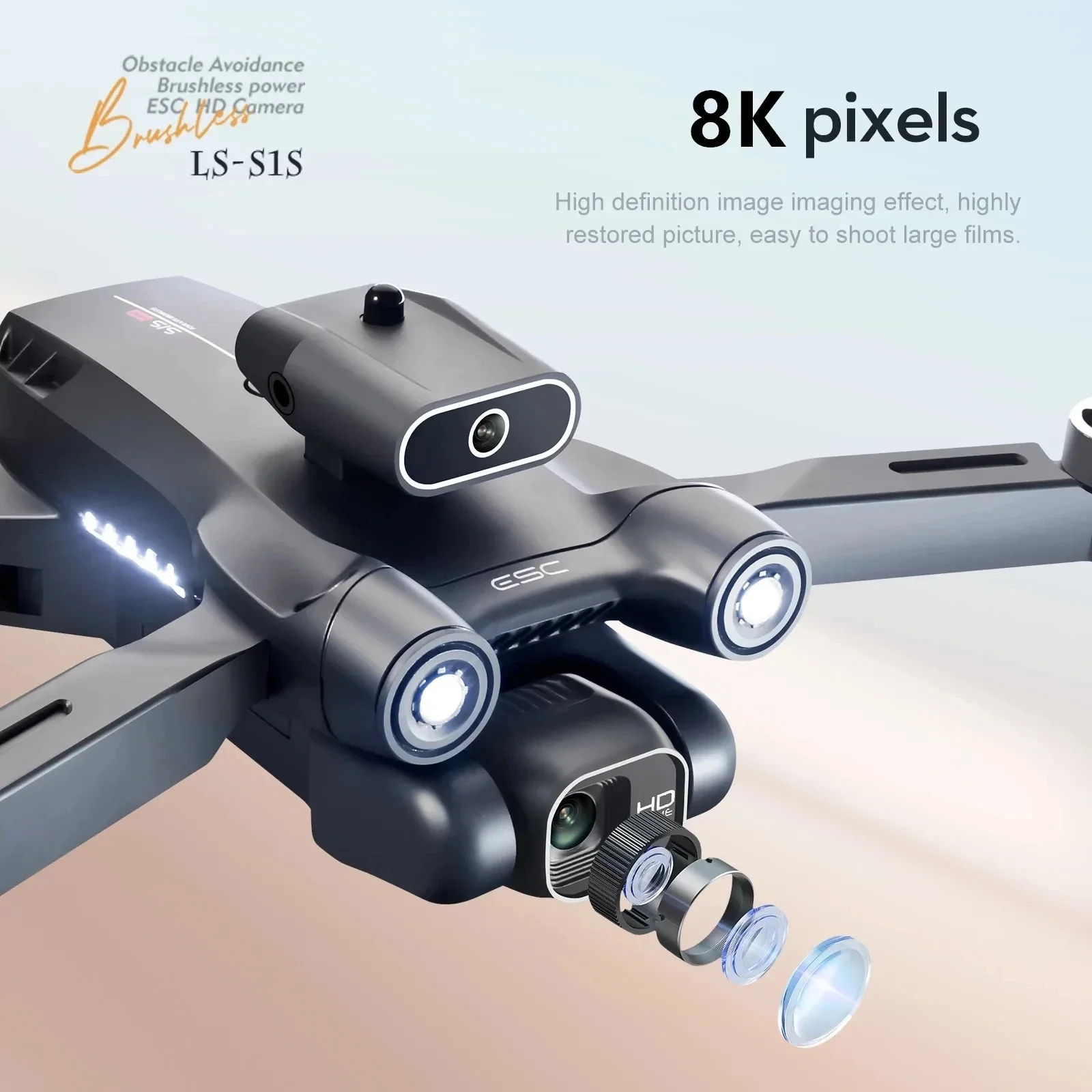 Yeni S1S 5G GPS Drone kamera 8 - Brushed Drone Motor incelemesi ve fiyatı