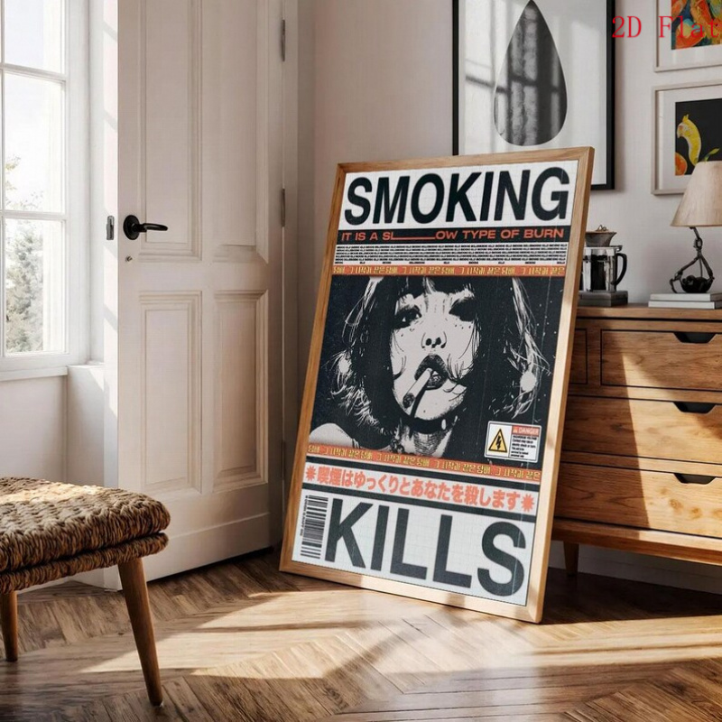 2D Düz 1/PCS Sigara İçmek Ölüm - Smoke Stopper incelemesi ve fiyatı
