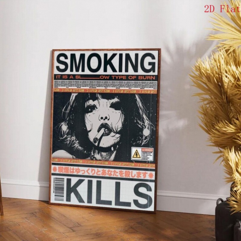2D Düz 1/PCS Sigara İçmek Ölüm - Smoke Stopper incelemesi ve fiyatı