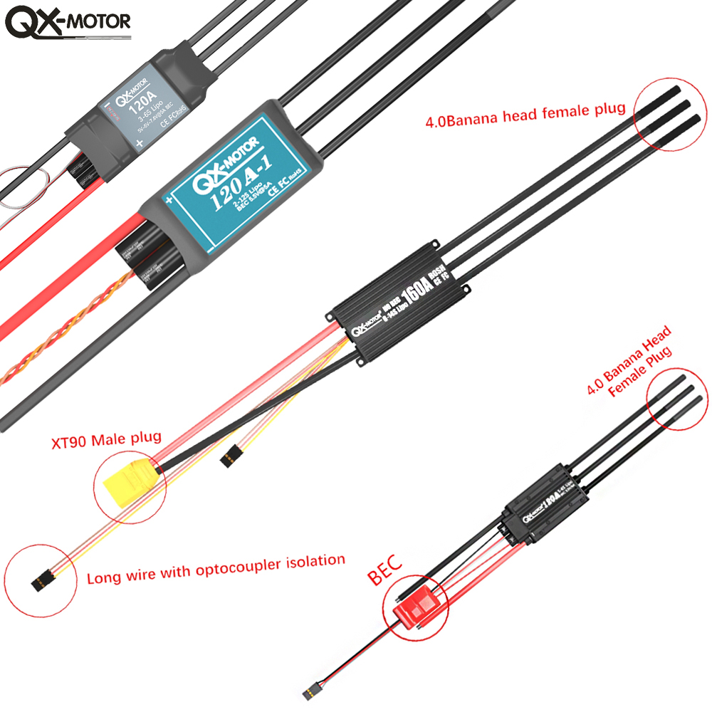 20A-120A Fırçasız ESC Hız Kont - Brushed Drone Motor incelemesi ve fiyatı