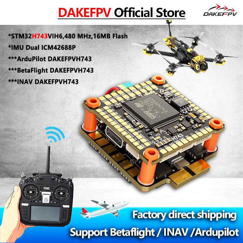 DAKEFPV H743 FC 6S 55A 8S 70A  - Betaflight Fc incelemesi ve fiyatı