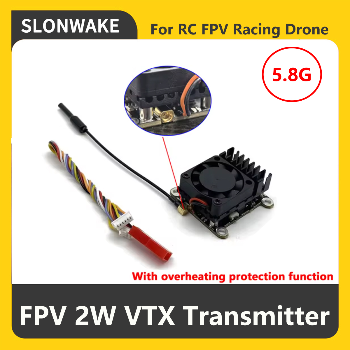 SLONWAKE 5.8G 2000mW FPV VTX V - Drone With Camera incelemesi ve fiyatı