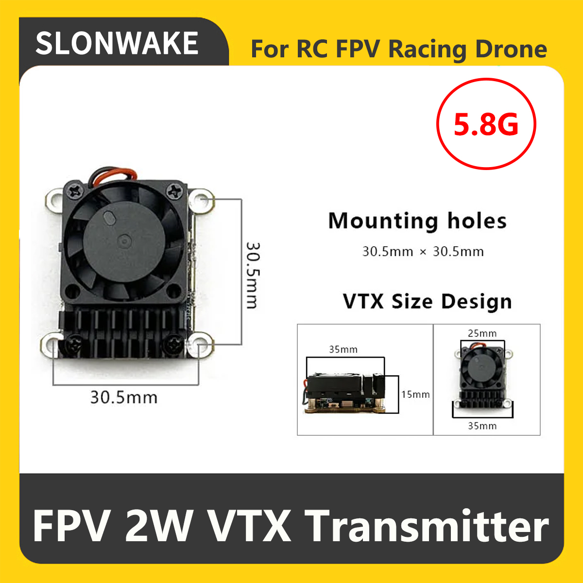 SLONWAKE 5.8G 2000mW FPV VTX V - Drone With Camera incelemesi ve fiyatı