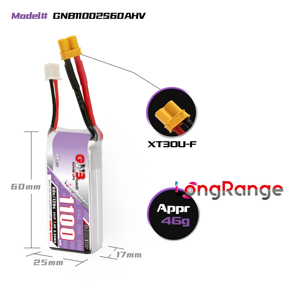 GNB 1100 mAh 2 S 3 S 4 S 6 S 6 - Lipo Battery 6S incelemesi ve fiyatı