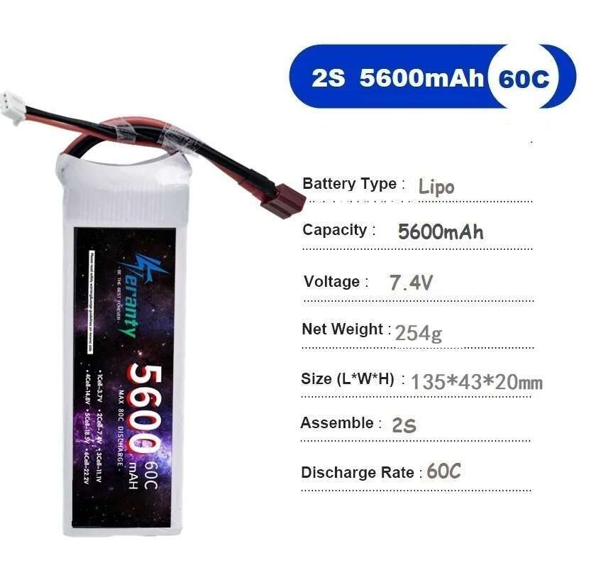 TERANTY 5600MAH 60C 2S 3S 4S 6 - Lipo Battery 6S incelemesi ve fiyatı