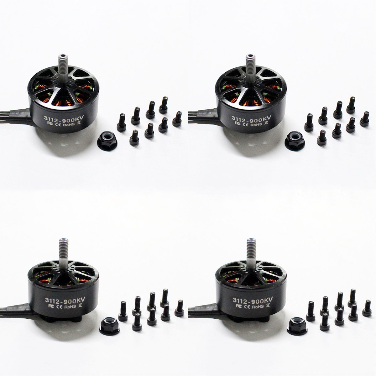1/4 adet 3112 900KV fırçasız m - Brushed Drone Motor incelemesi ve fiyatı